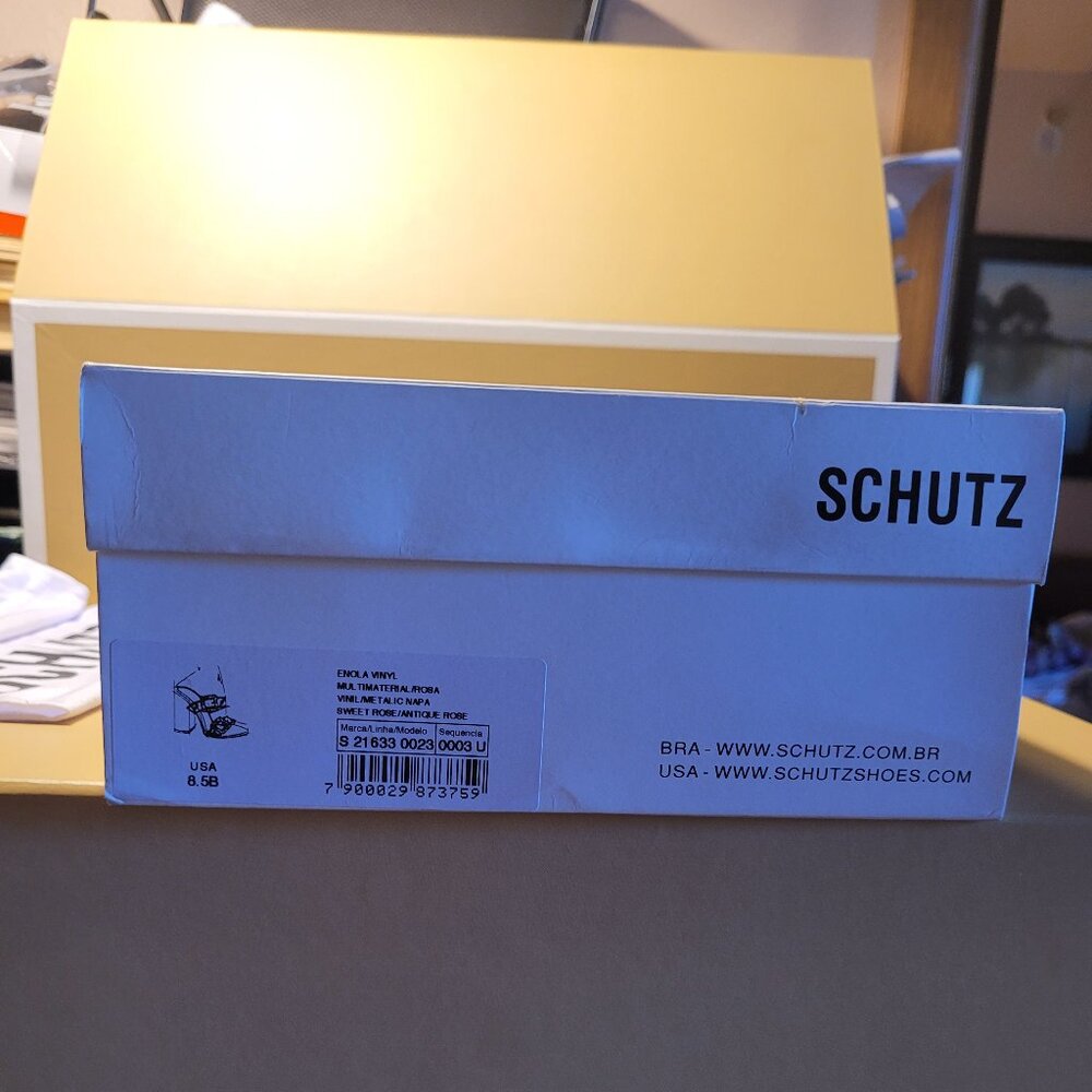 $69 NWT SCHUTZ Buckle Leather Sandals - Picture 7 of 7